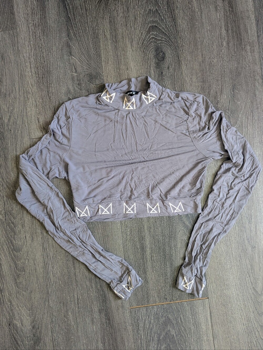 Long Sleeved Mock Neck Crop Top
